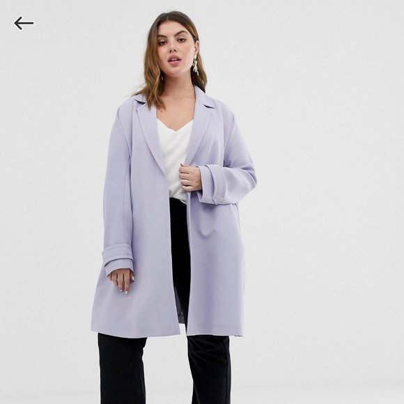 ASOS Curve Jackets & Blazers - ASOS Curve Crepe Trench Coat